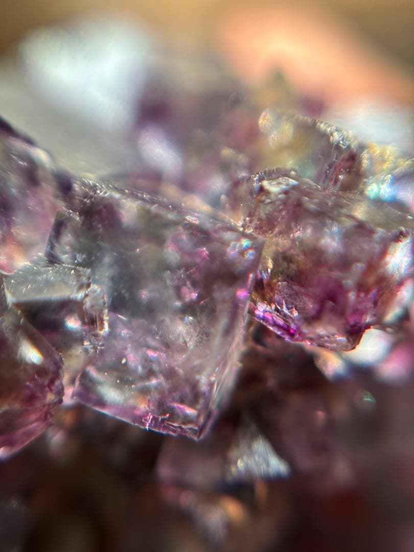 ナミビア　オコルス　ブルー　パープル　グリーン　フローライト　原石　鉱物標本