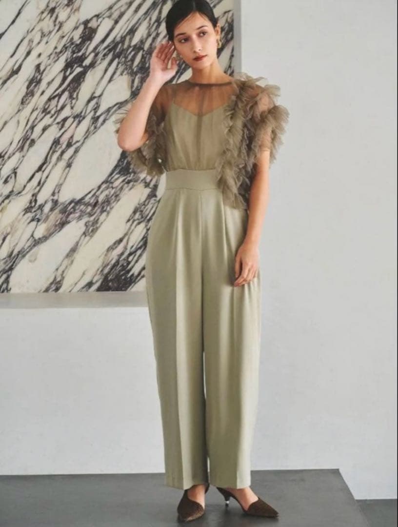 ラグナムーン　LADYチュールドッキングコンビネゾン　ミント　L