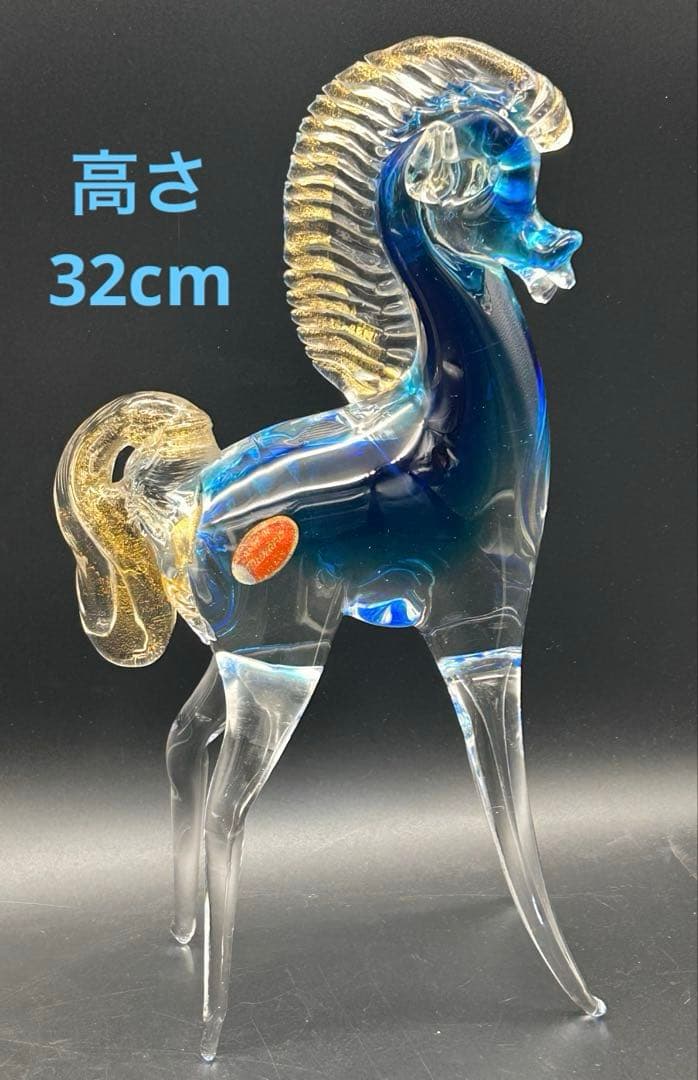 【希少】ベネチアングラス MURANO ムラーノ 馬　置物　ヴェネチアングラス