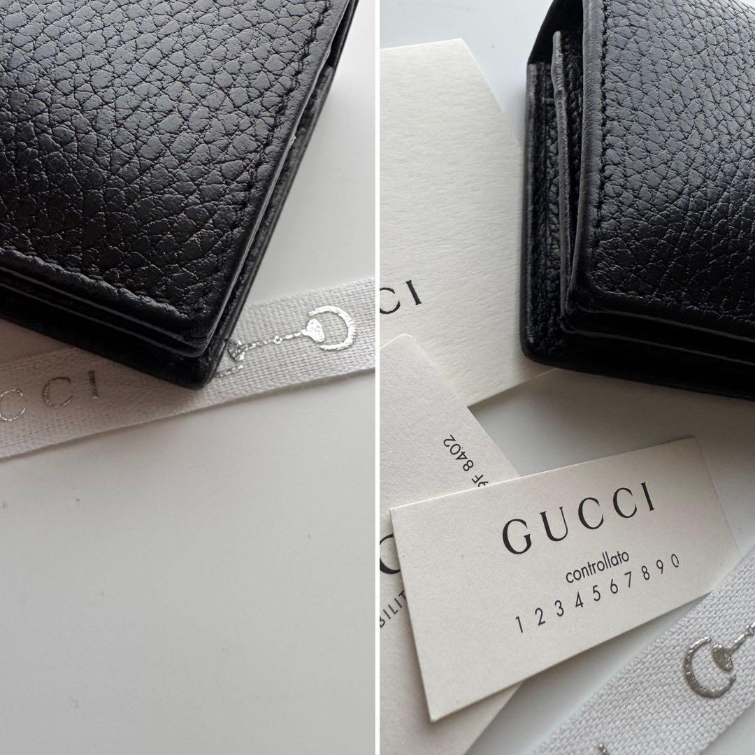 【極上美品】 238 GUCCI グッチ 2つ折り 財布 コンパクト