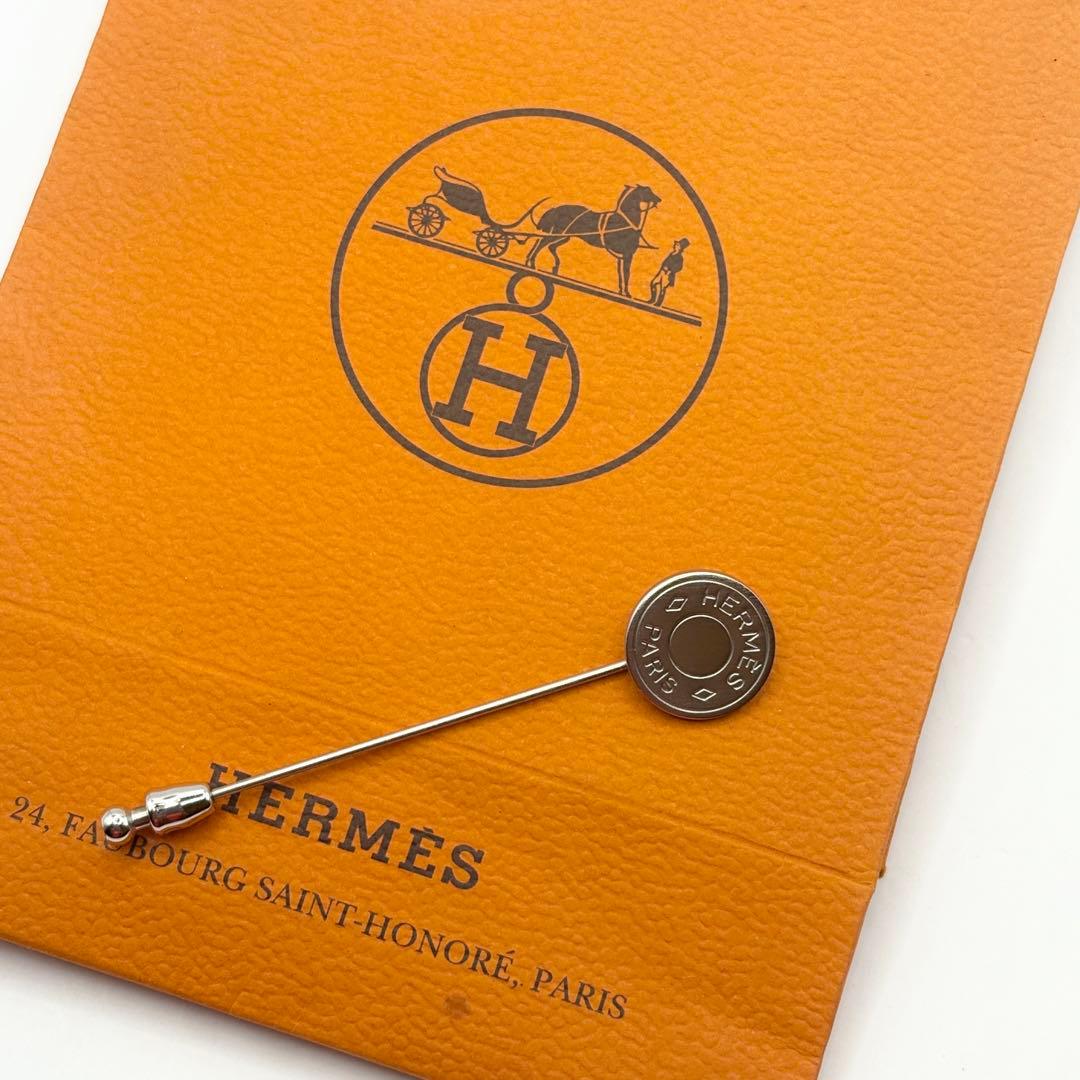 R&Aにこらす HERMES ブローチ　セリエ　ピン　シルバー
