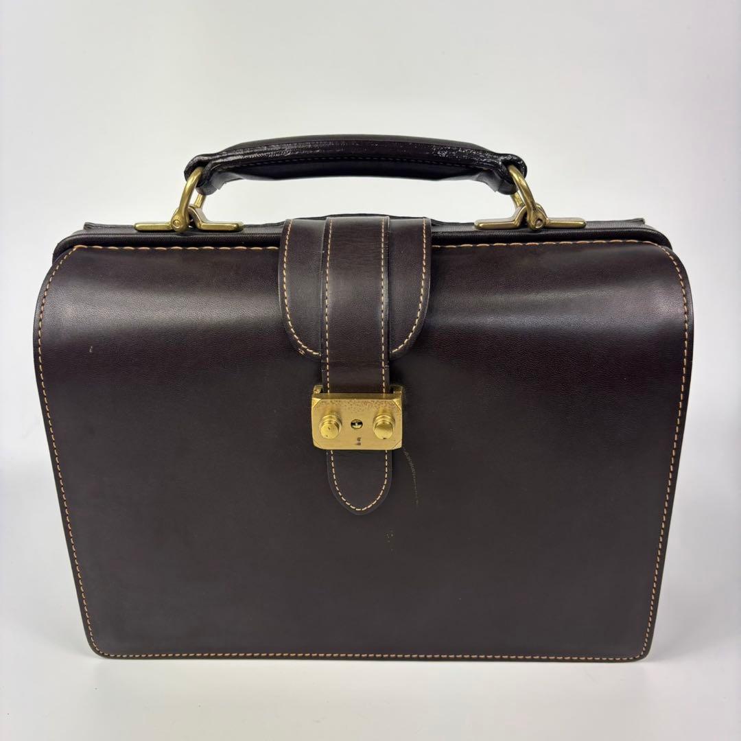 【廃盤】土屋鞄 ダレスバッグ ブライドルレザー ビジネスバッグ　ブラウン　ミニ