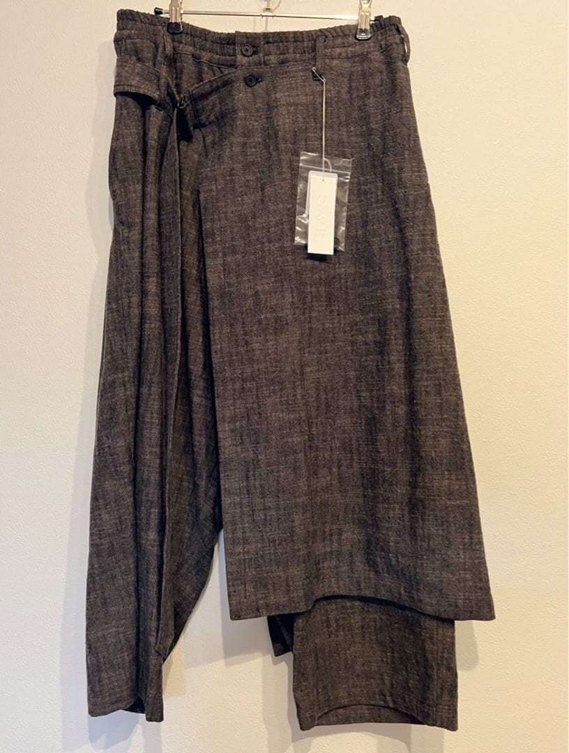 【新品】S'YTE SLUB WASHER COTTON WRAP PANTS