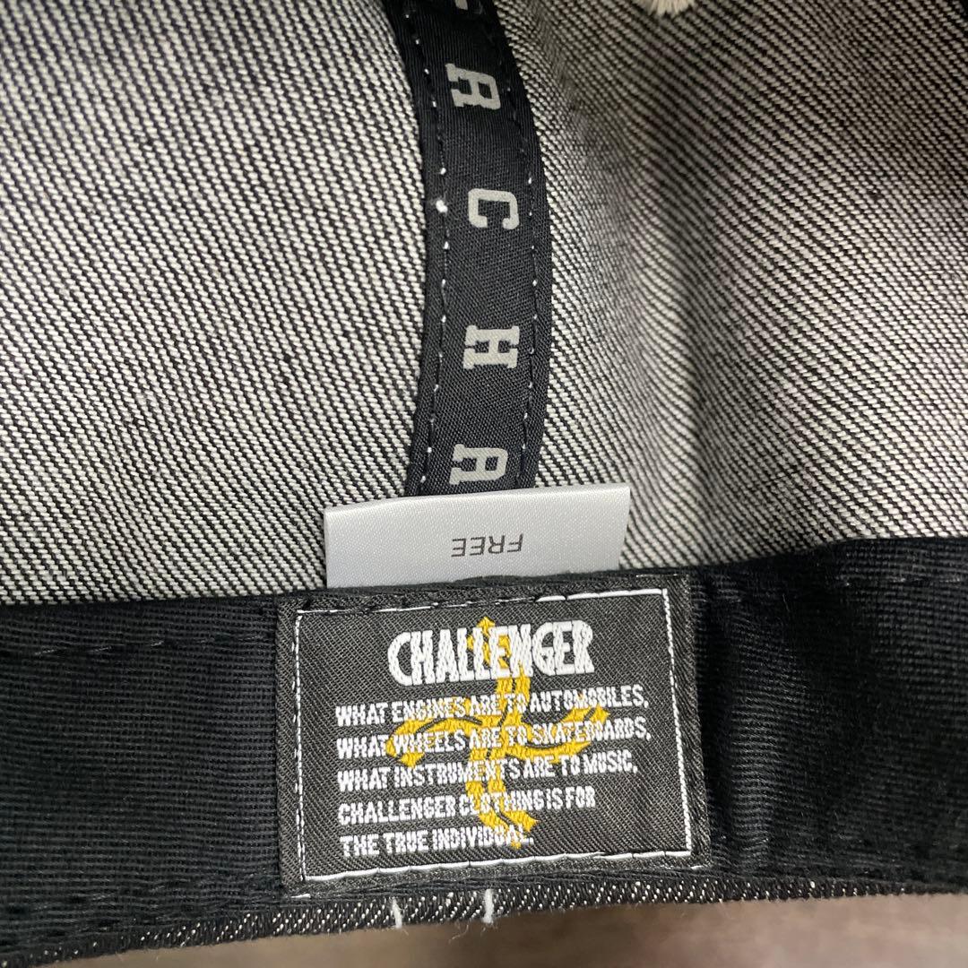 CHALLENGER デニム ベースボールキャップ ブラック