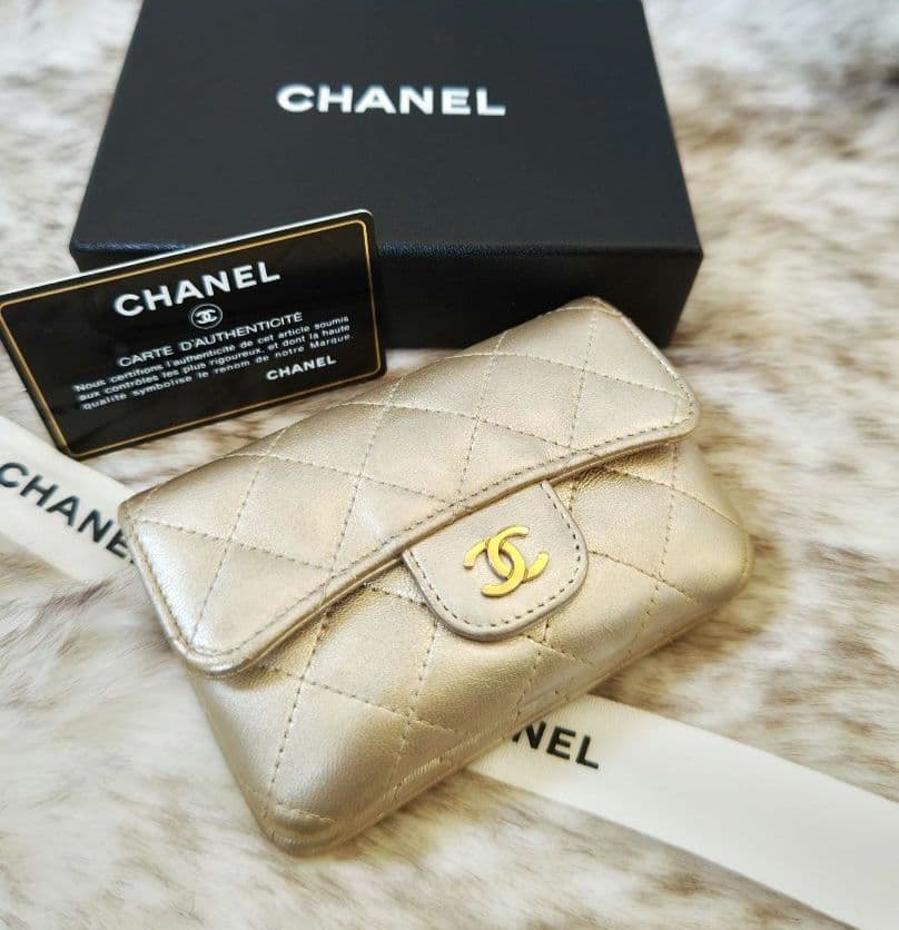 み*ゆ様 ★訳あり★シャネル ケース カードケース マトラッセ ラムスキン