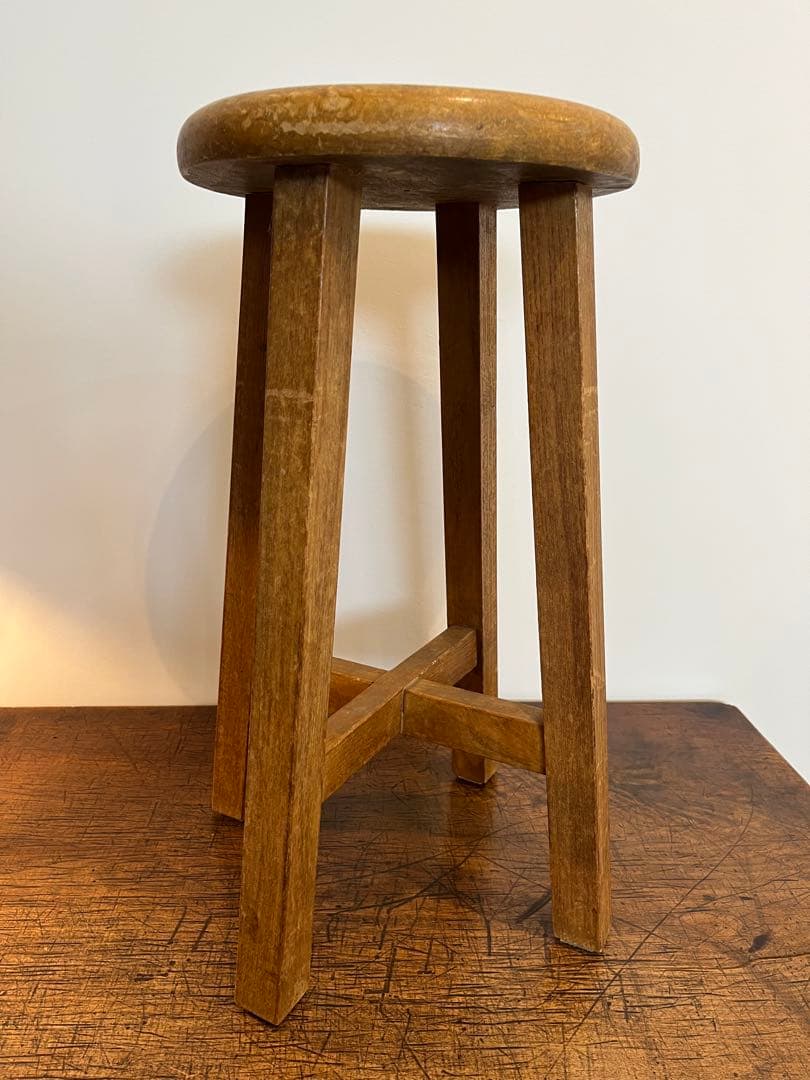 丸椅子 古道具 スツール 昭和レトロ アンティーク ビンテージ
