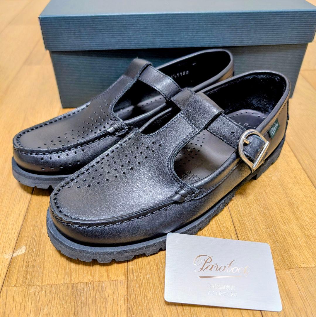 ​【極美品】Parabootパラブーツ BABORD バボール 6.5 黒 箱付