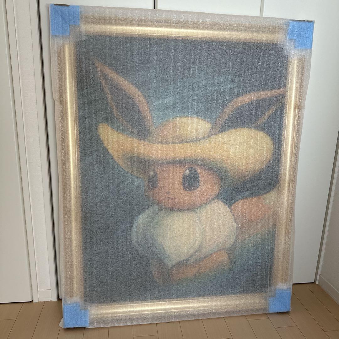 ゴッホ キャンバスアート　イーブイ 金枠　XLサイズ