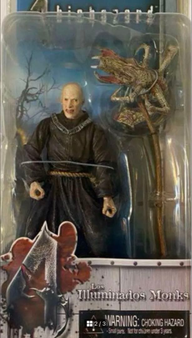 バイオハザード4アクションフィギュア 邪教徒(黒)