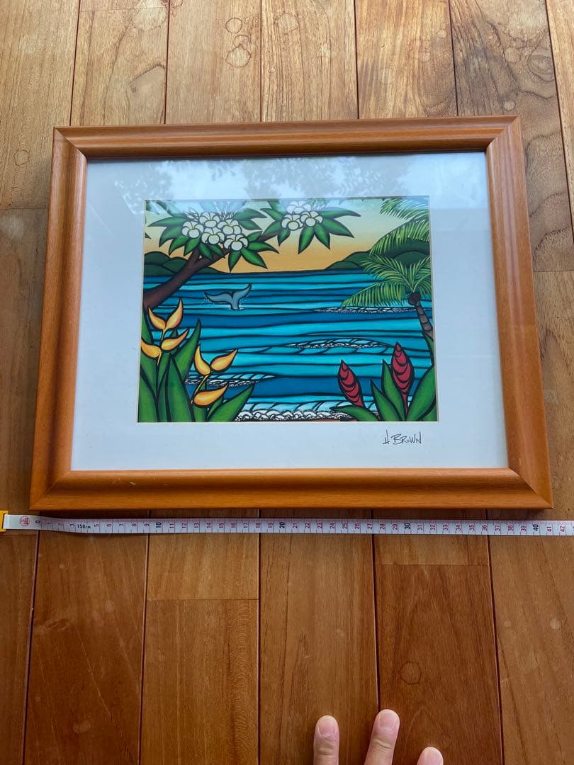 ヘザーブラウン絵画「Lahaina Shores」額付き