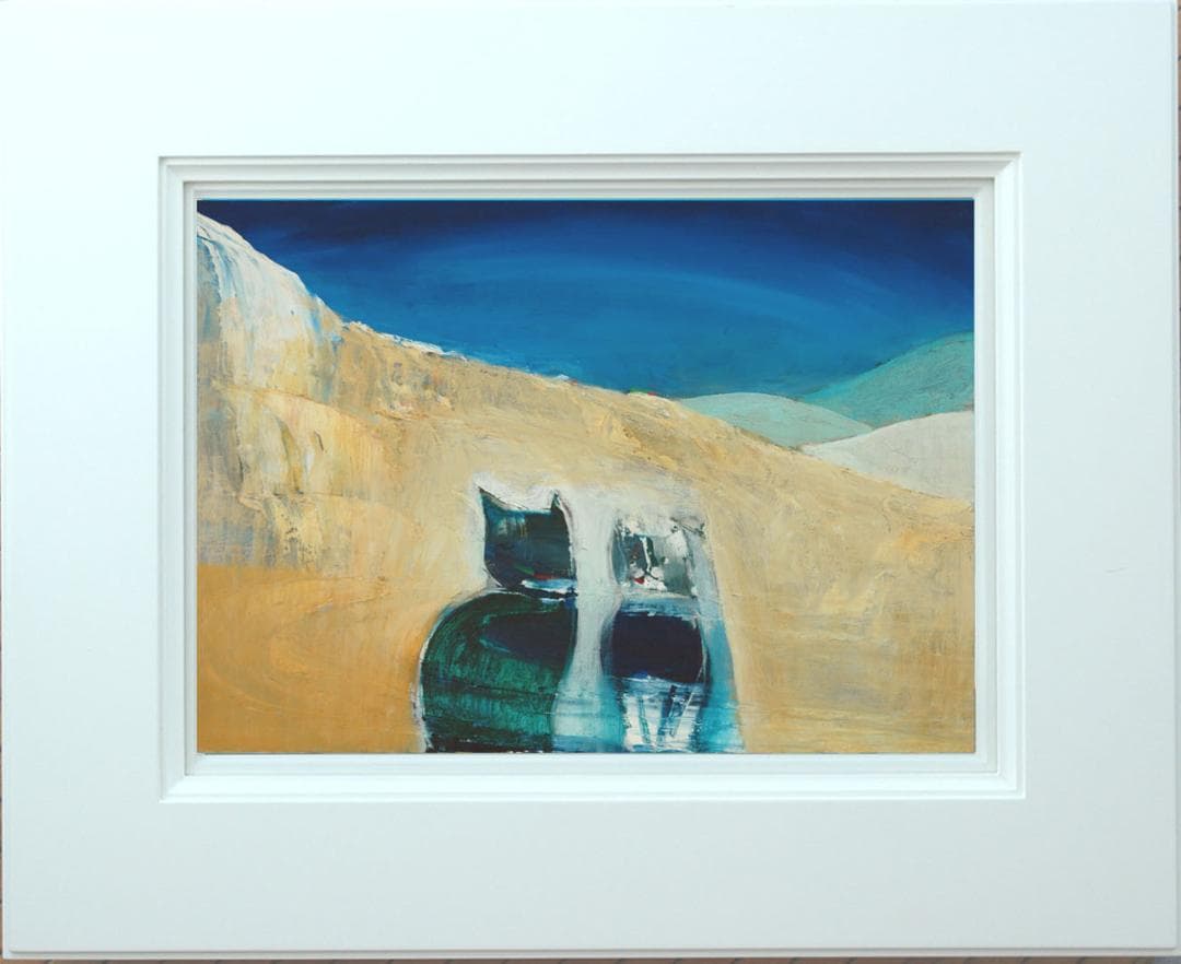 油絵 菅家令子 絵 絵画 インテリア 額付(白) F6-071019 猫たち