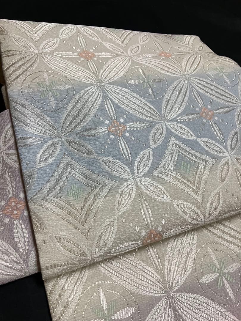 お仕立て上がり名古屋帯　新品未使用品　正絹　西陣織　No.345