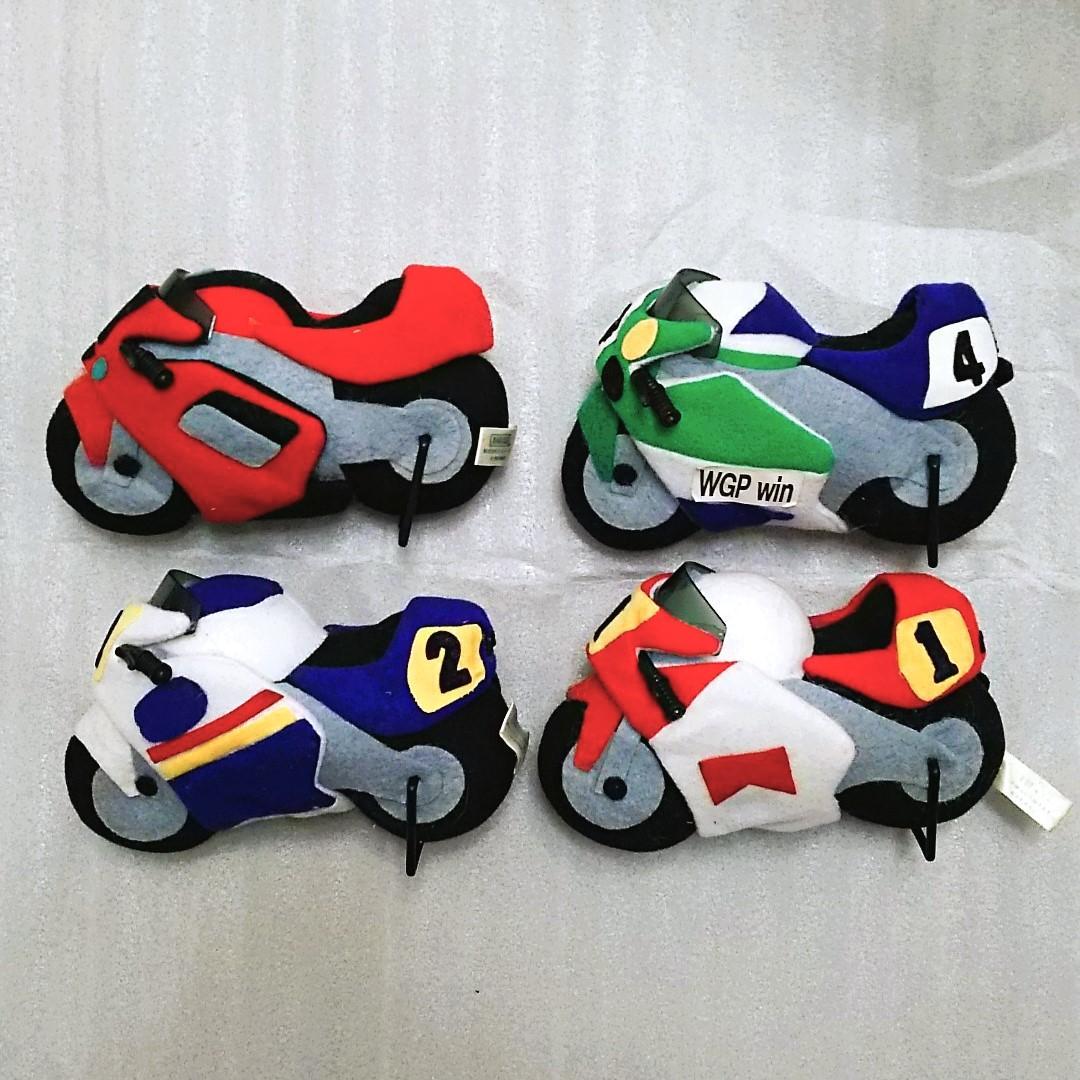 【昭和平成レトロ好きにおススメ♪】バイクのぬいぐるみセット♡