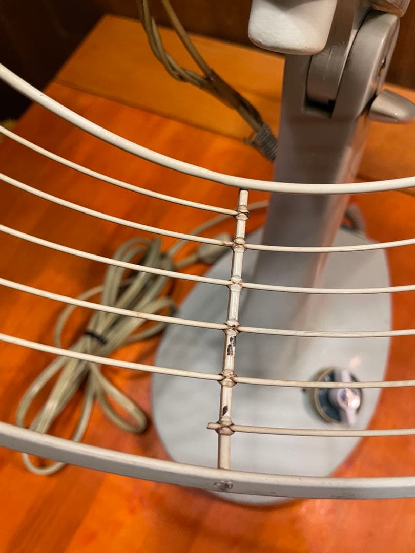 稼働品！　三菱電機　卓上扇風機 リモコン付き　希少 鉄製　ブロカント　壁掛け