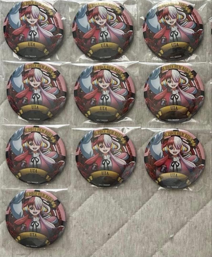 ワンピース アルティメットクルー 第4弾 ドでか缶バッジ ウタ 10個セット