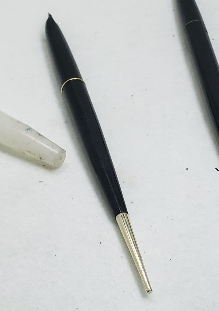 廃盤 年代物 デスクペン 万年筆 14K 2本 ジャンク