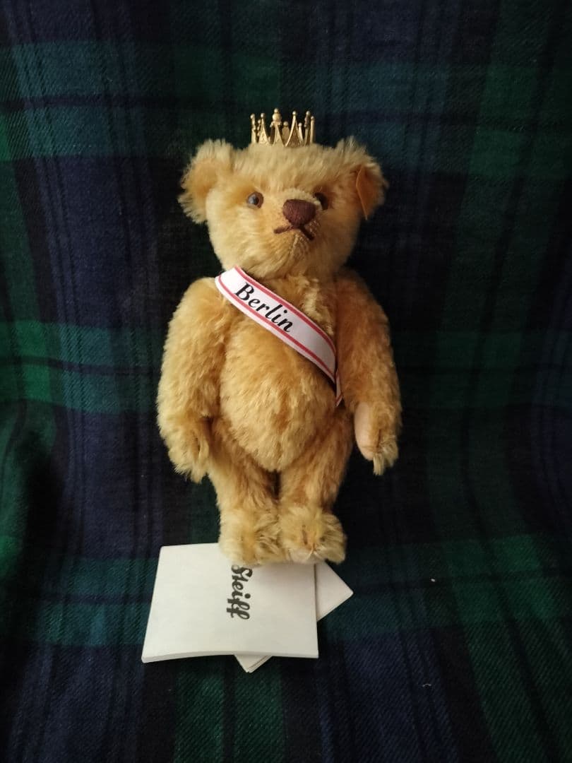 レア！Steiffの Berlin Bear 金の王冠付き