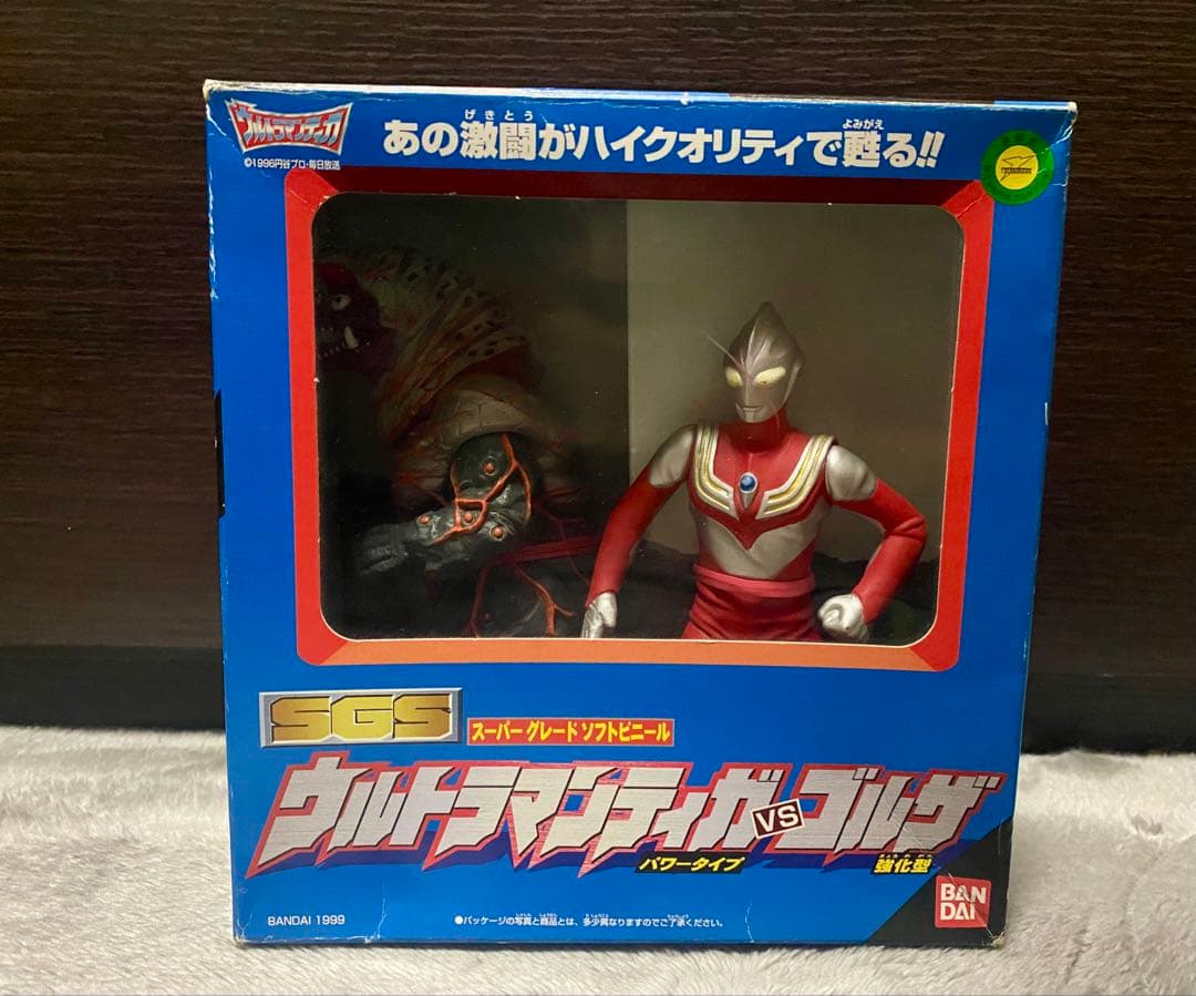 開封品　バンダイSGS ウルトラマンティガ vs ゴルザ強化型　箱付き