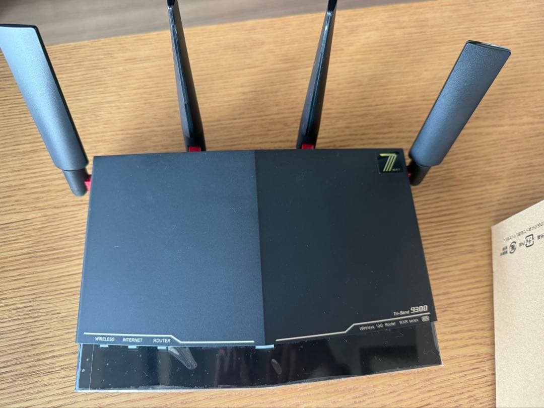 BUFFALO Wi-Fi 7 無線LANルーターWXR9300BE6P/N