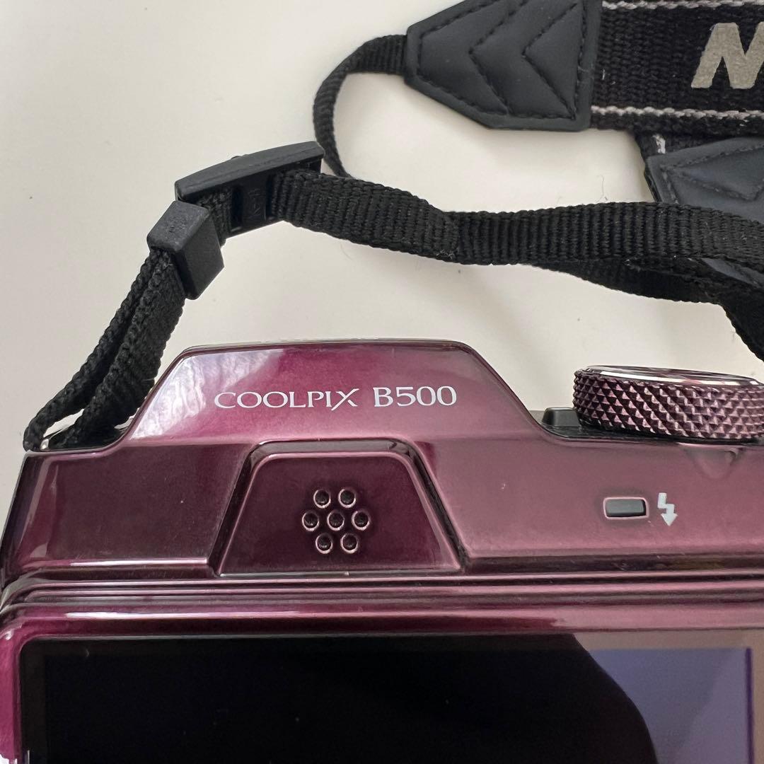 Nikon COOLPIX B500 紫 ストラップ ケース付き