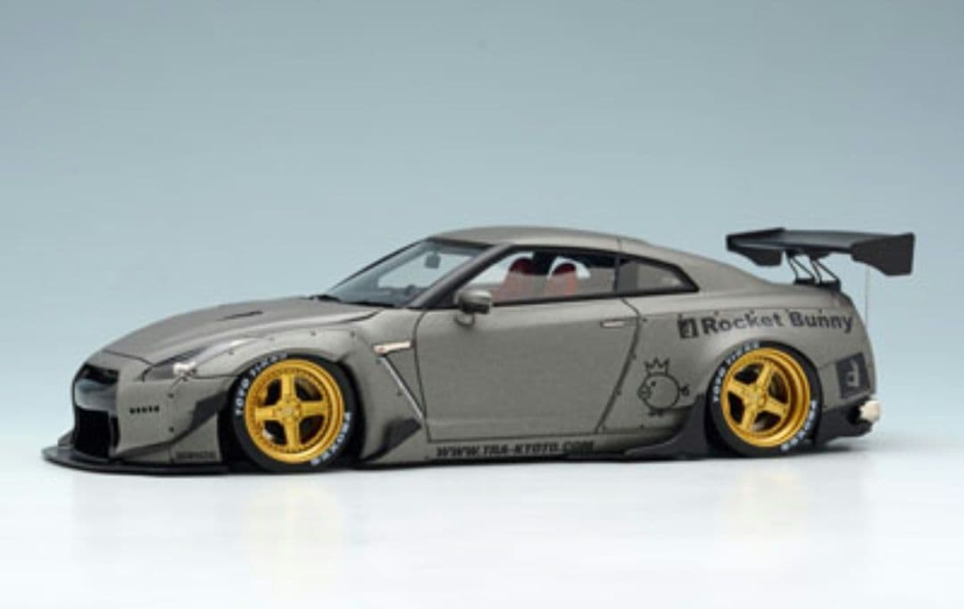 1/43ミニカー　アイドロン　Rocket Bunny GT-R 　マットグレー