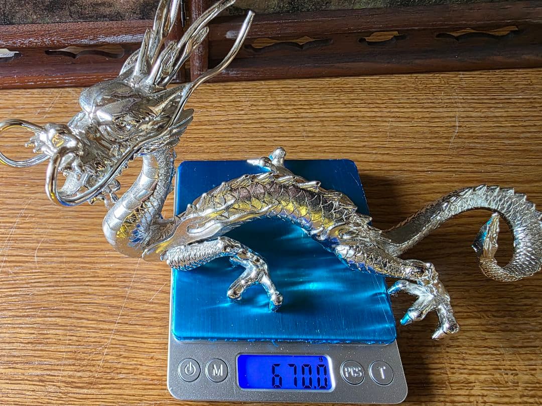 銀龍のみ　置物　開運　金運　風水　龍神様