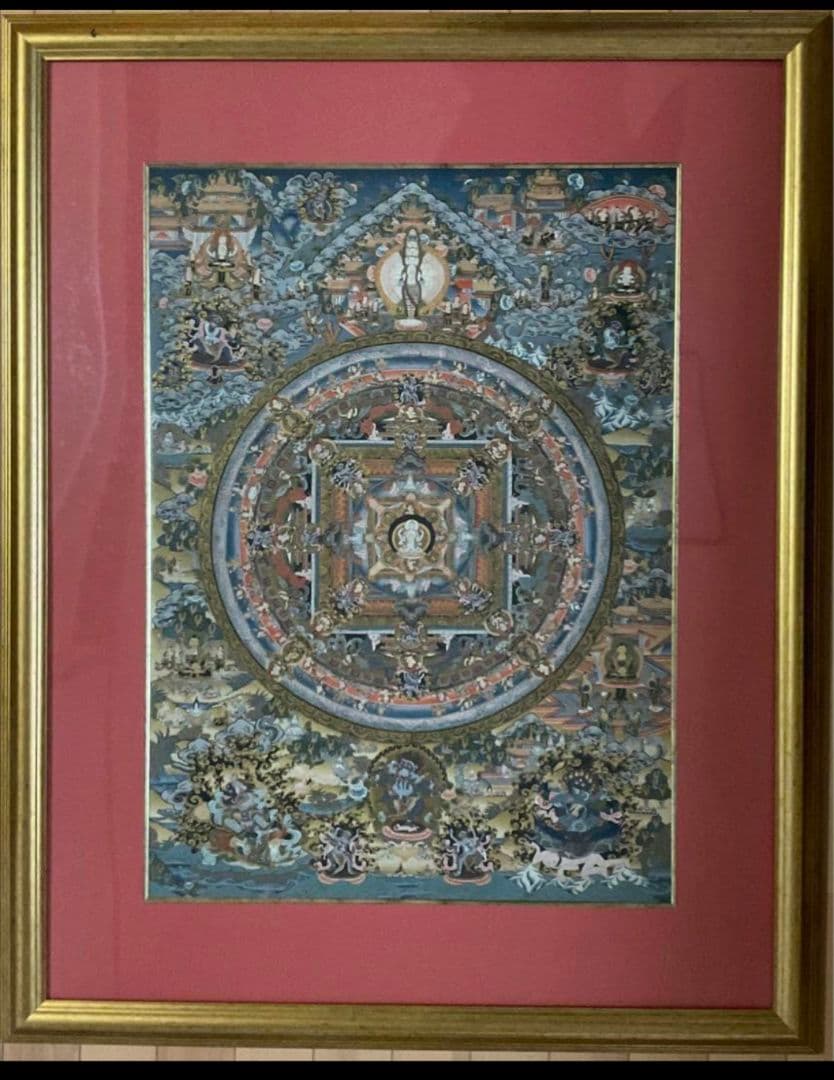 曼荼羅 特大 手描き 肉筆　絵画