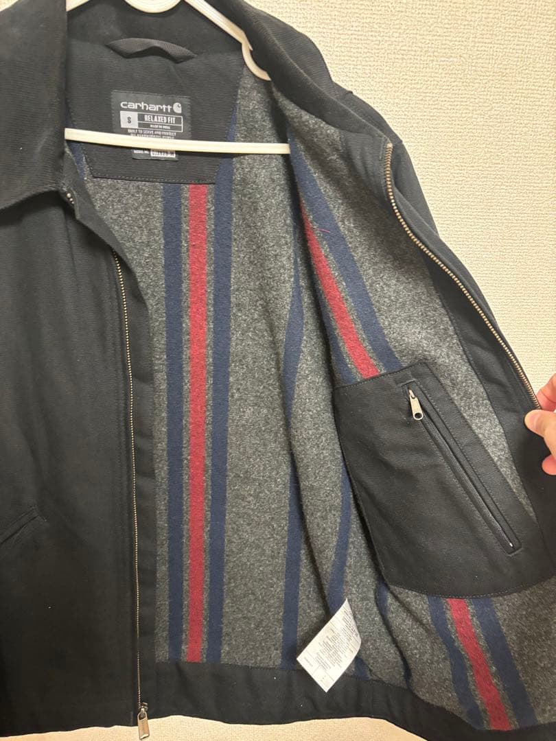 Carhartt デトロイトジャケット カーハート Sサイズ ブラック USA