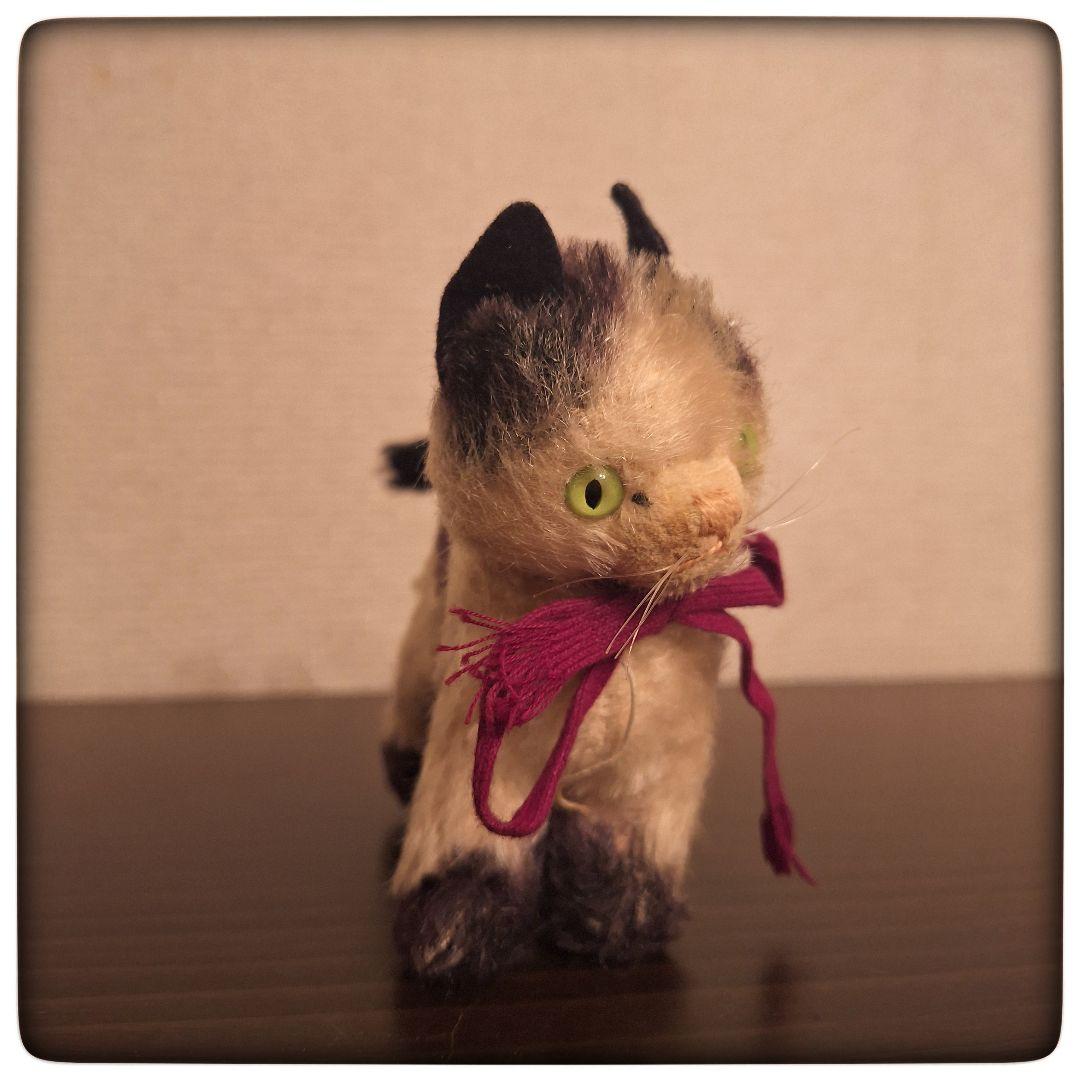 【猫 Gussy モヘア 希少 11 cm】 ヴィンテージ シュタイフ
