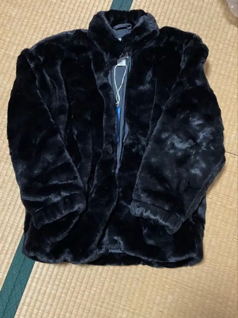 adidas 黒 ファー ジャケット 新品タグ付き　FJC59