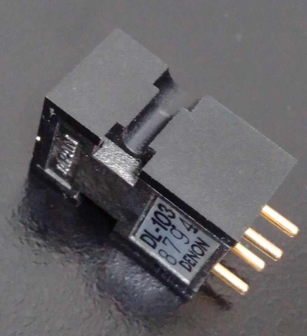 デノン MCカートリッジ DL-103 出音質良好品 ヘッドシェルAT-MG10
