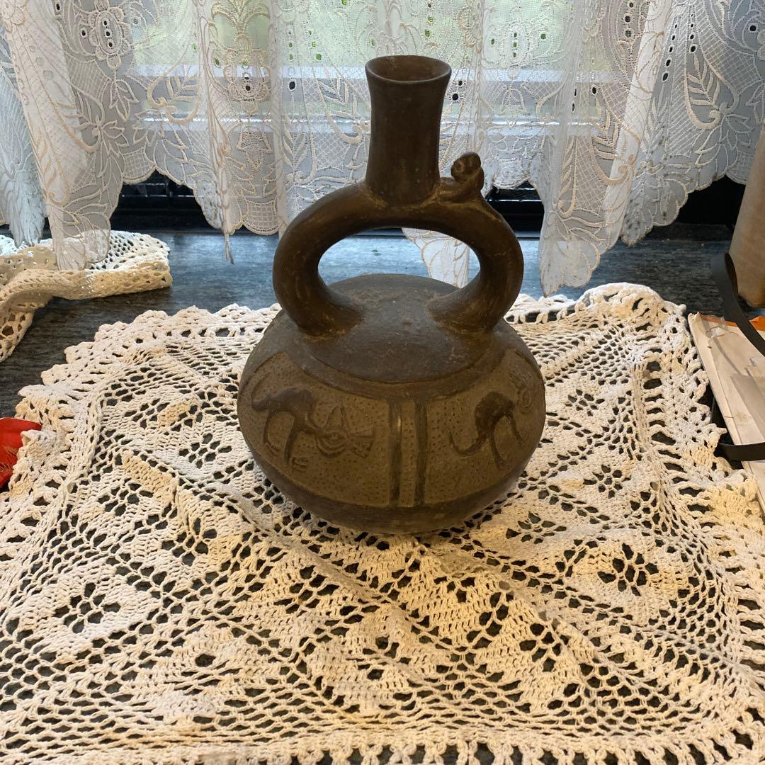 中南米古美術　発掘品　酒器？