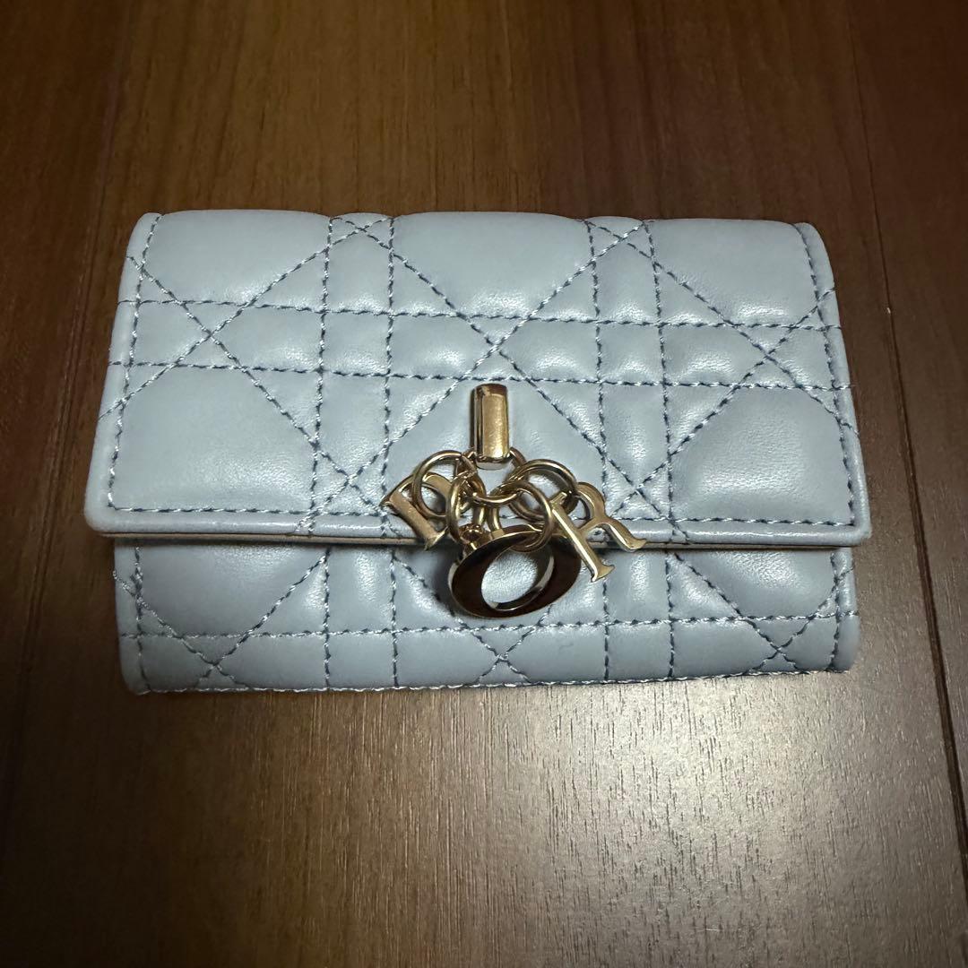 【美品】My Dior Glycine ウォレット　ブルー