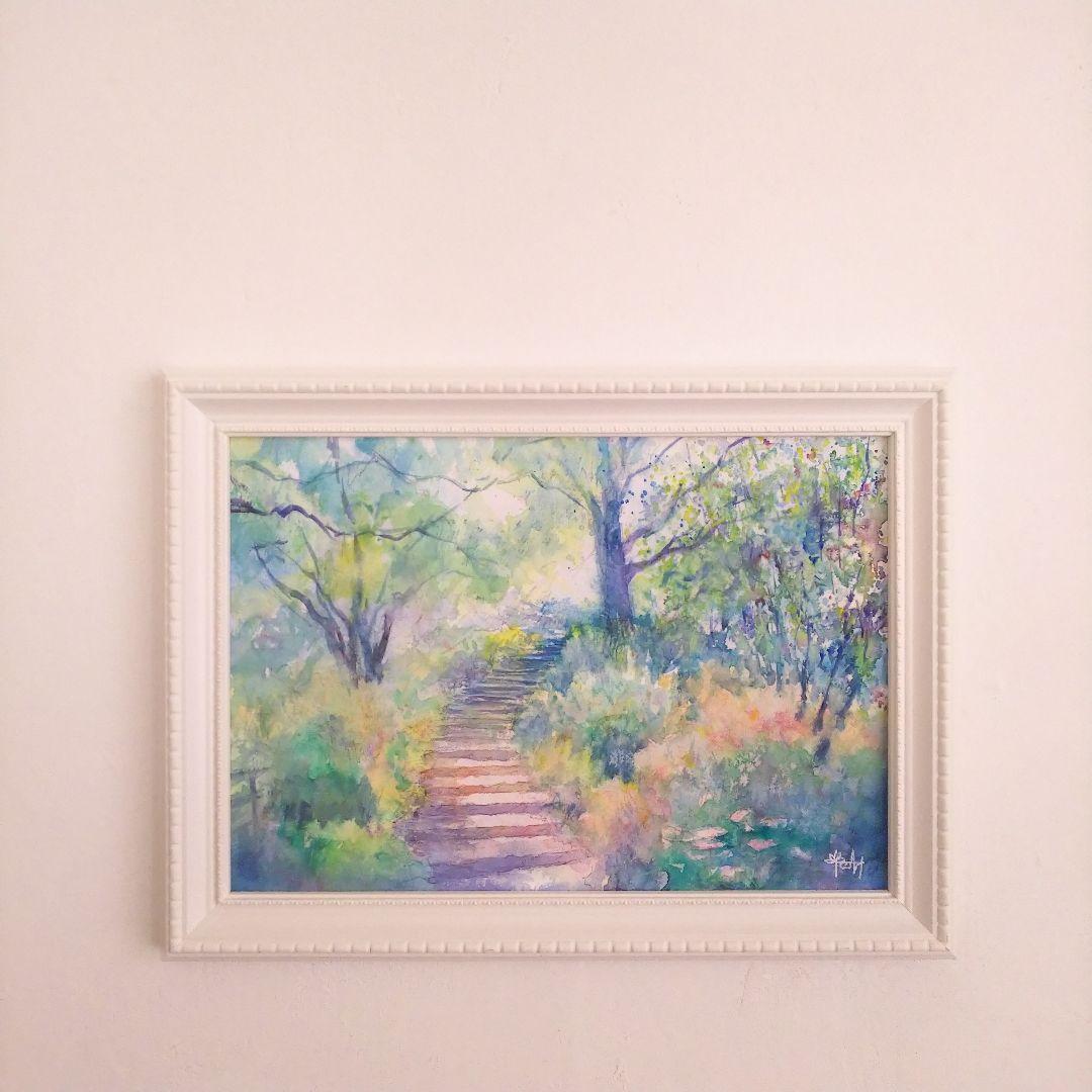 癒しの水彩画1023 garden