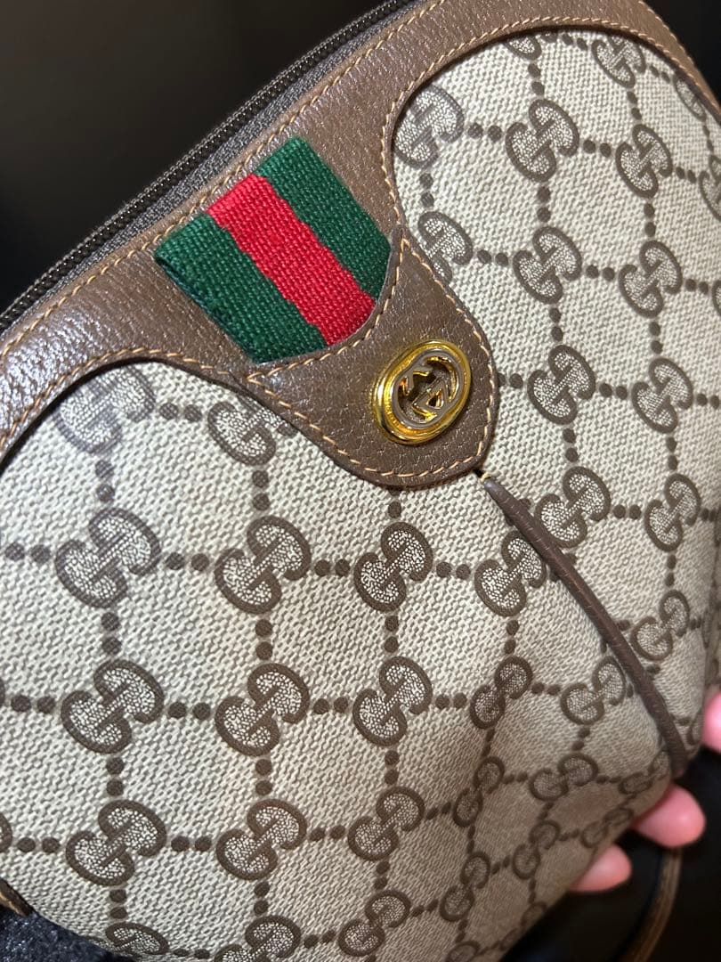 m*a様 オールドグッチ G Gパターン　シェリーライン　ミニショルダーバッグ