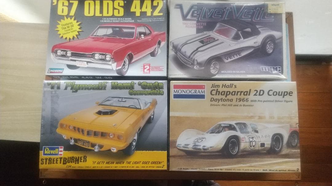 ココ　クラシックカー モデルキット4点セット