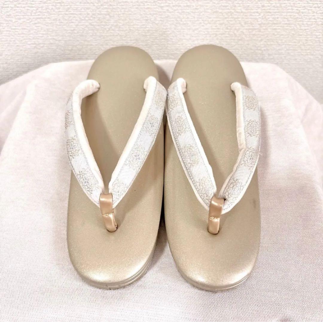 金襴生地　草履バッグセット　- 和装バッグ 和装小物 草履 草履セット