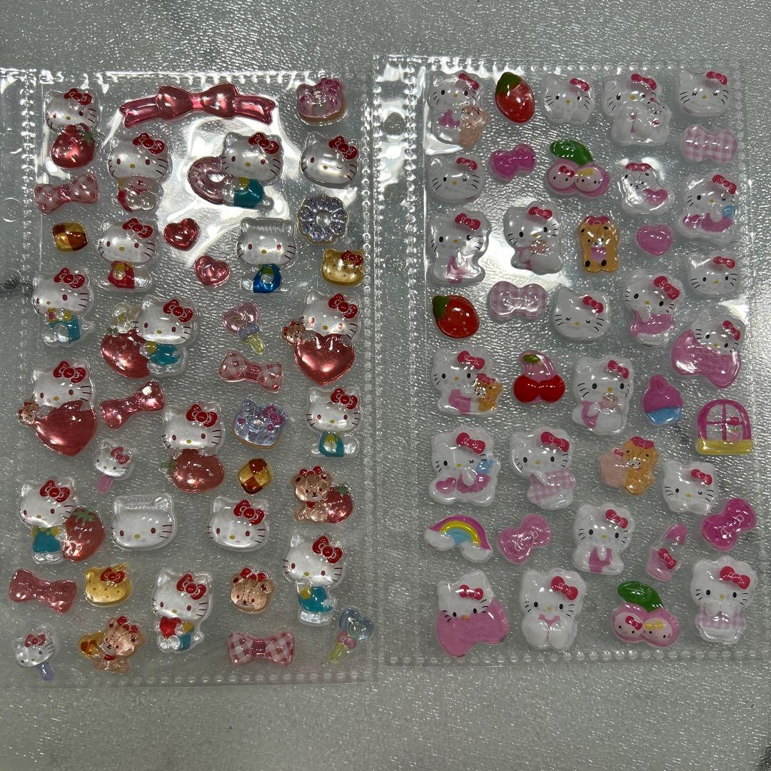 最終値下げ　キティシール帳　完成品　19ページ　キーホルダー付き