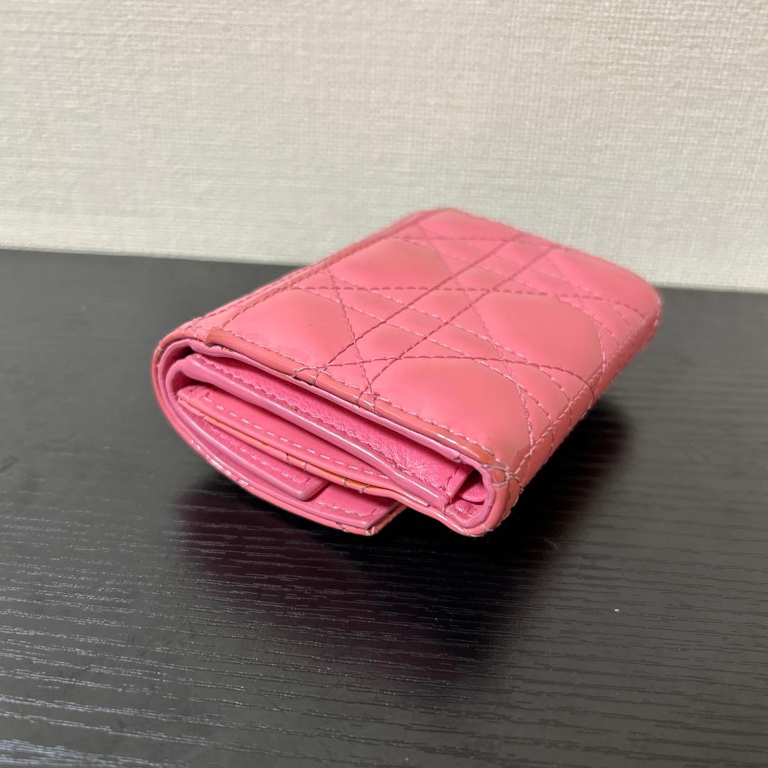 クリスチャンディオール 三つ折り財布 コンパクトウォレットカナージュ