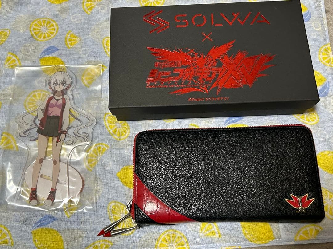 た*ー様 戦姫絶唱シンフォギアXV×SOLWA 本革長財布 クリスver.アクス