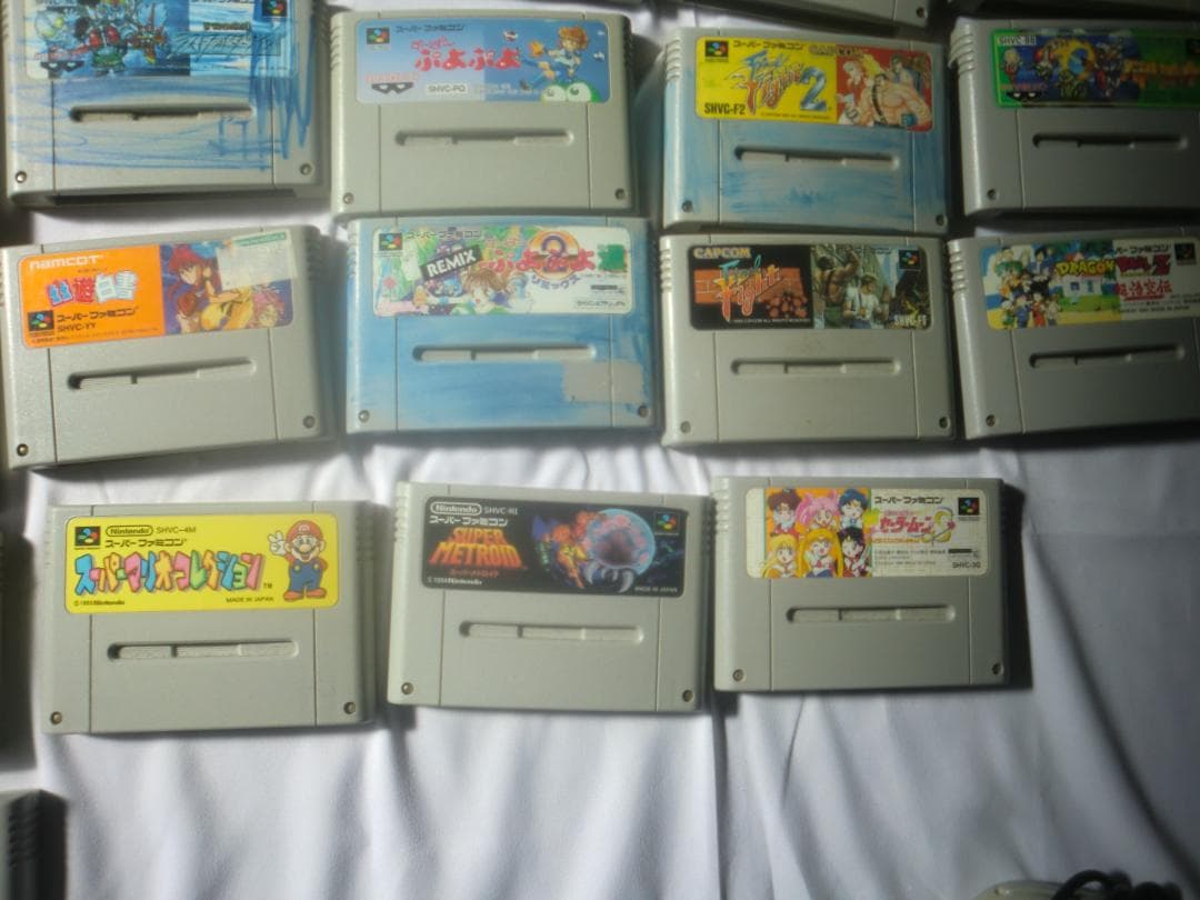 ジャンク品！スーパーファミコン本体とソフト大量まとめ売り！送料無料！