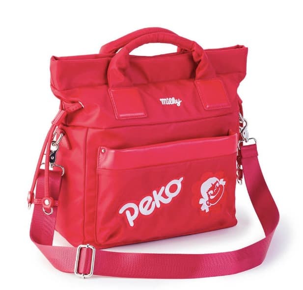 ○BARCOS ペコちゃん 3way ナイロンバッグ ミルキー milky