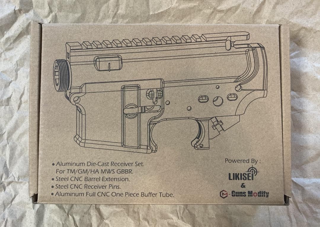 Guns Modify 東京マルイ M4 MWS用 レシーバーキット 無刻印