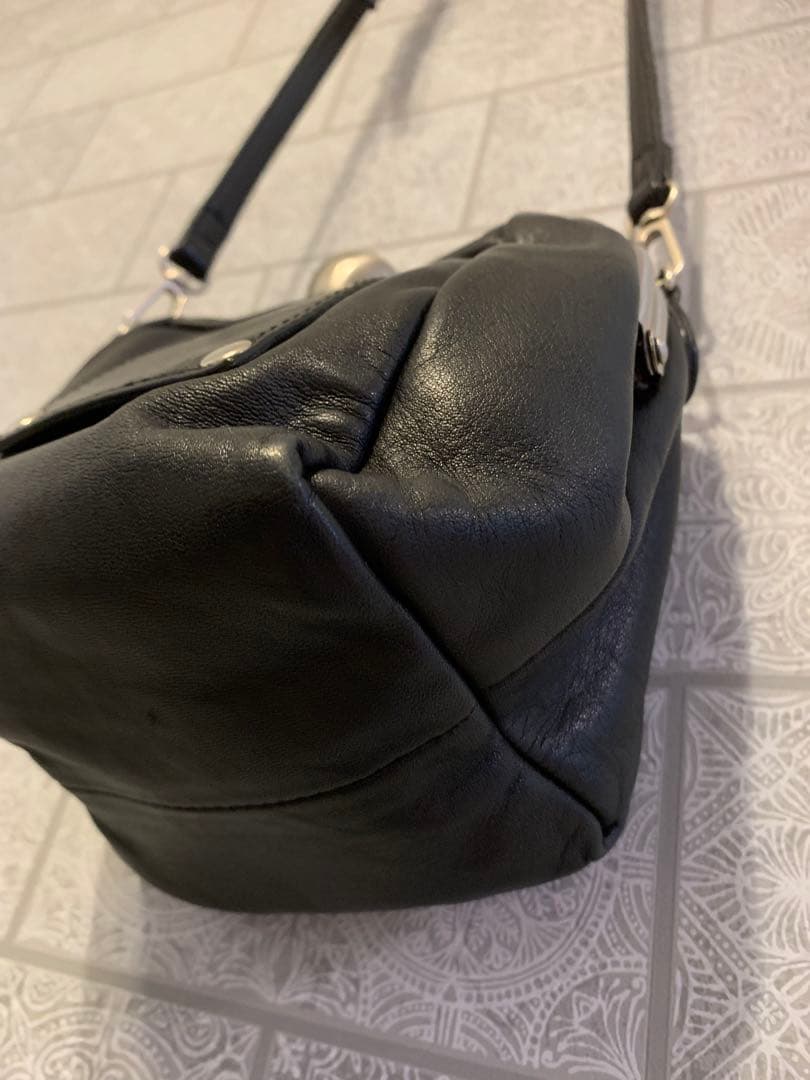 Kawa Kawaカワカワ がま口ミニショルダーバッグ ポシェット 黒