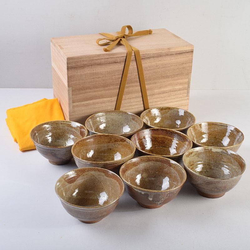 茶道具　数茶碗　九客　在銘　時代箱付　M　R9263B