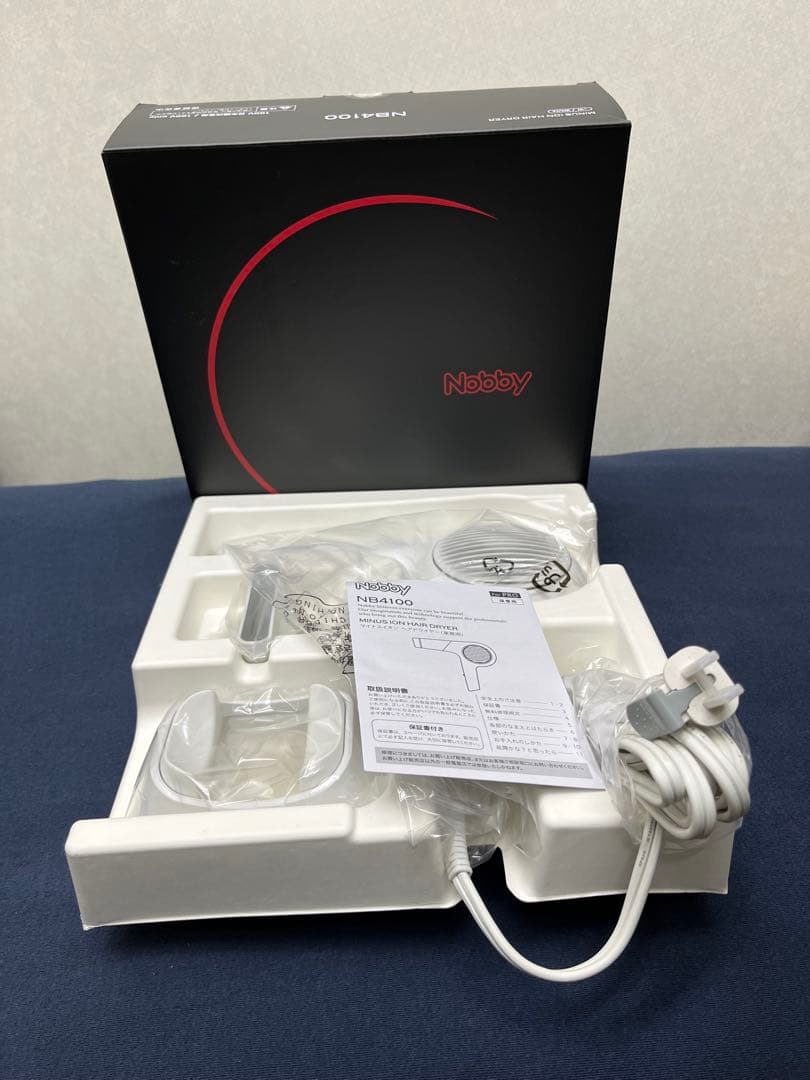 【正規品】 Nobby（ノビー）NB4100 白 マイナスイオンドライヤー