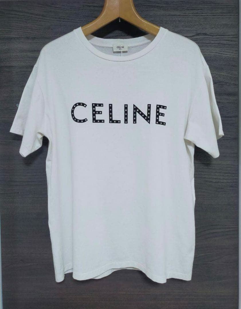 CELINE 星柄ロゴ Tシャツ