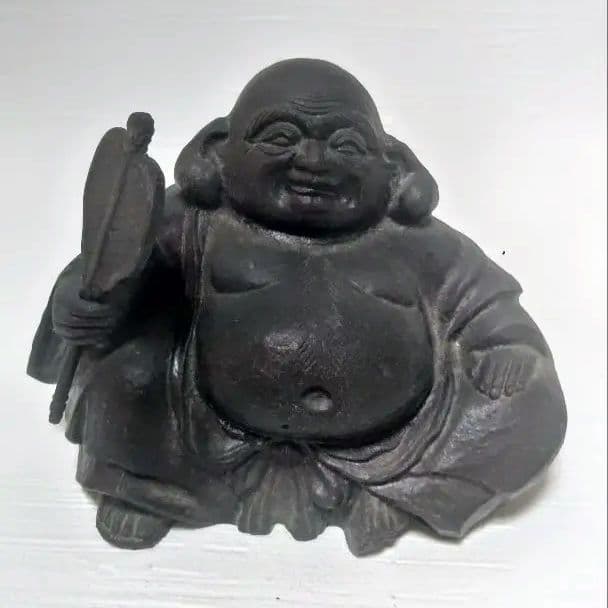 布袋様　秀峰　銅製　七福神　骨董　ミ10