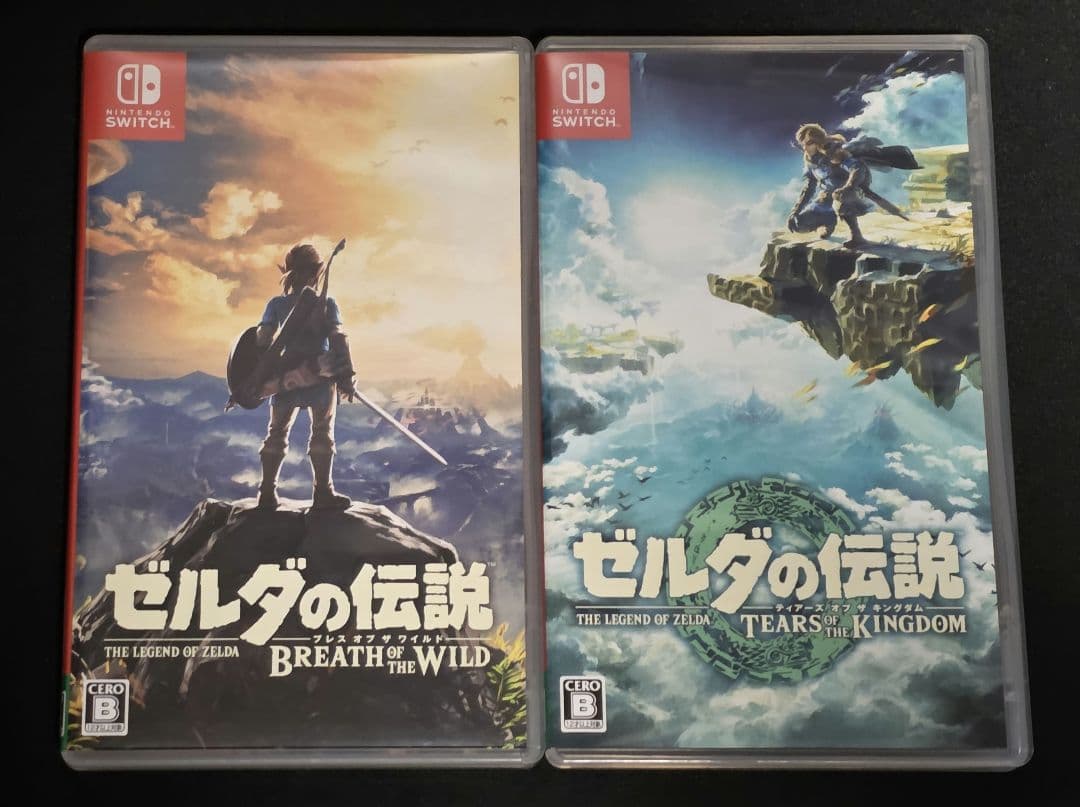 【セット販売】 Switch 中古 ゼルダの伝説 ブレワイ & ティアキン