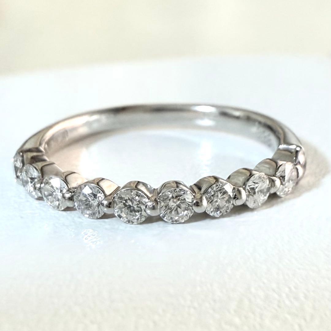 ヴァンドーム青山 ハーフエタニティ　ダイヤモンド リング プラチナ 0.33ct